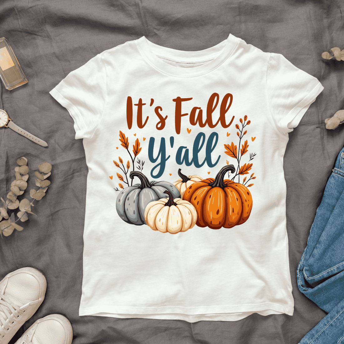 Fall T-shirt Design cover image.