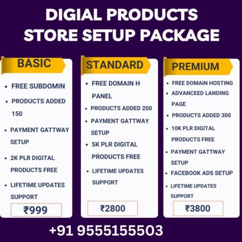 digital product store setup cover image.