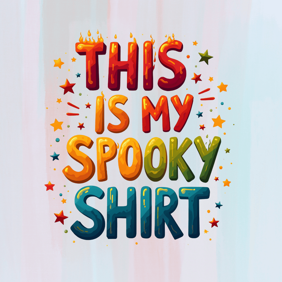 Spooky T-shirt Design preview image.