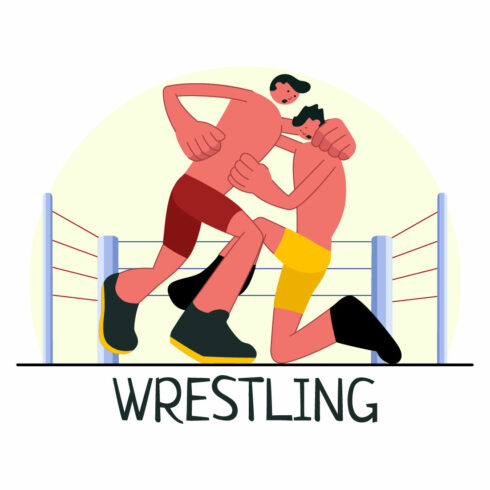 9 Wrestling Sport Illustration cover image.