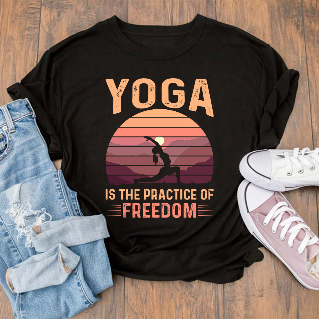 yoga tee mockup 8 524