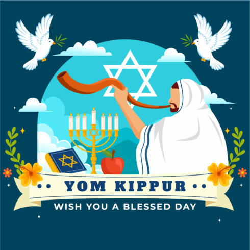 12 Yom Kippur Celebration Illustration cover image.