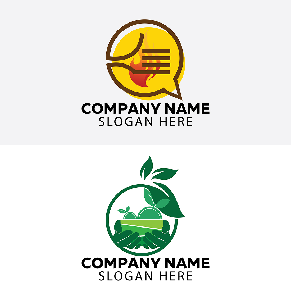 2 food company logo preview image.