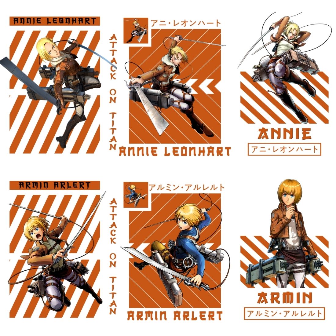 51 Attack on Titan Design Bundle preview image.