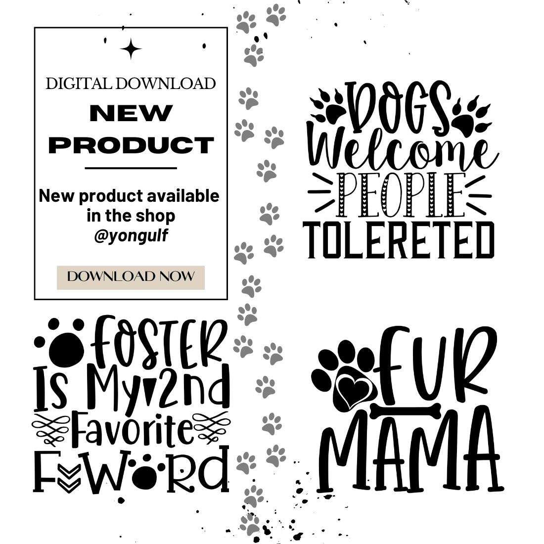 Dog Design Bundle SVG cover image.