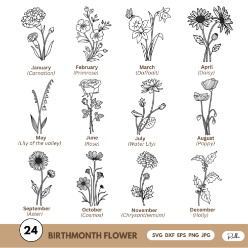 SVG Birthmonth Flower cover image.