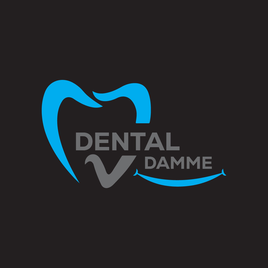 Dental Clinic Logo or Icon Design Vector Image Template preview image.