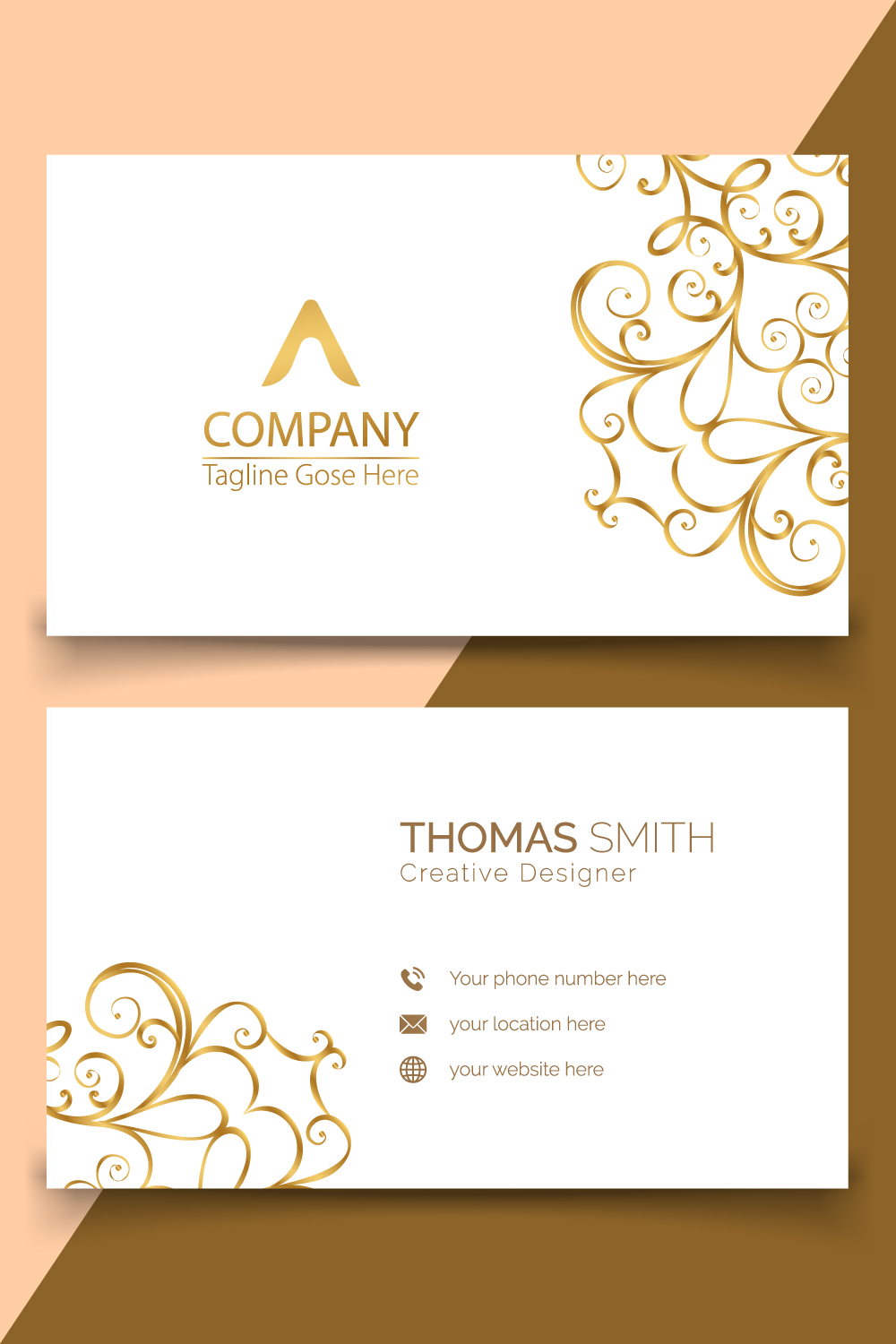 combination gold Elegant white background with abstract golden wavy lines shiny pinterest preview image.