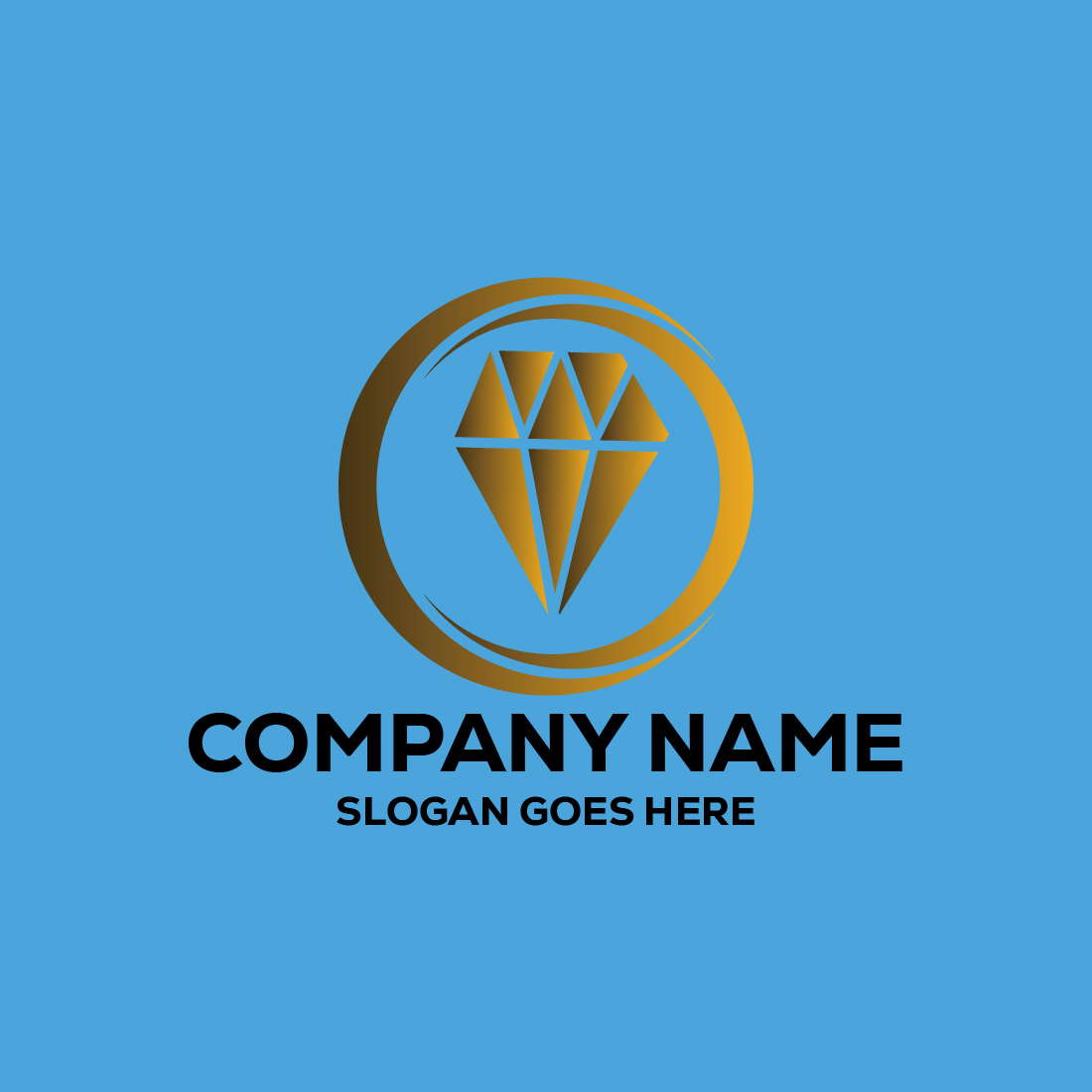 Diamond Logo or Icon Design Vector Image Template preview image.