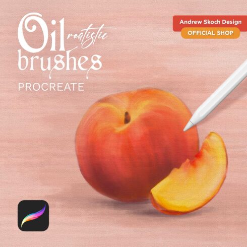 Oil Paint Procreate Brushes cover image.