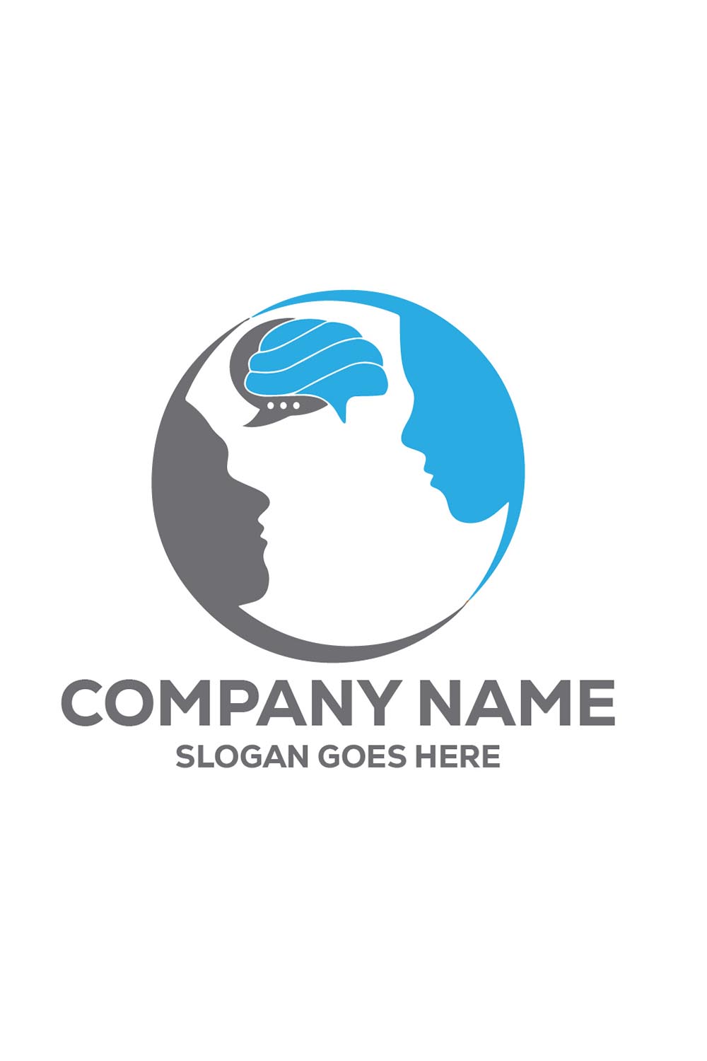 Call Centre Logo or Icon Design Vector Image Template pinterest preview image.