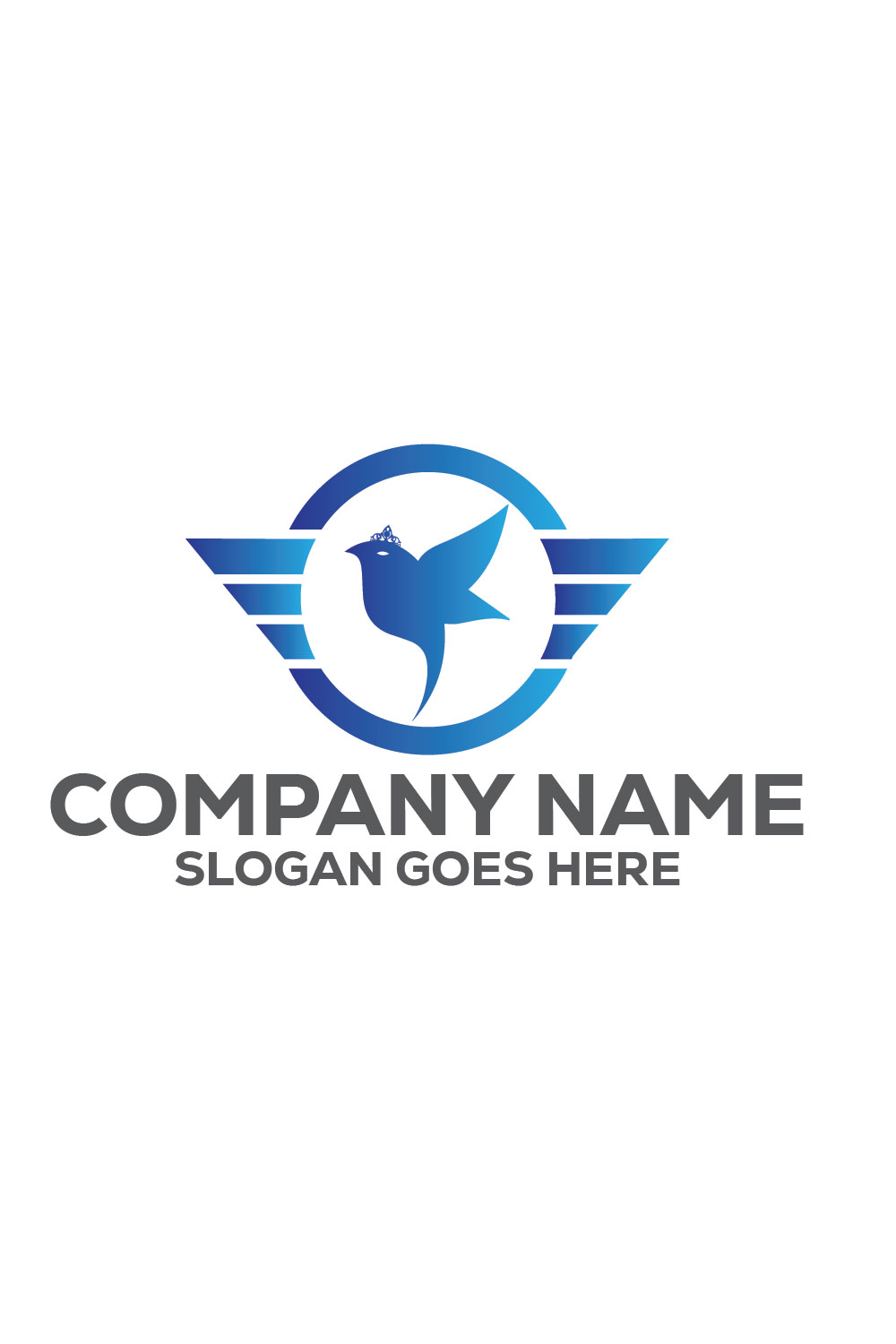 Bird Logo or Icon Design Vector Image Template pinterest preview image.