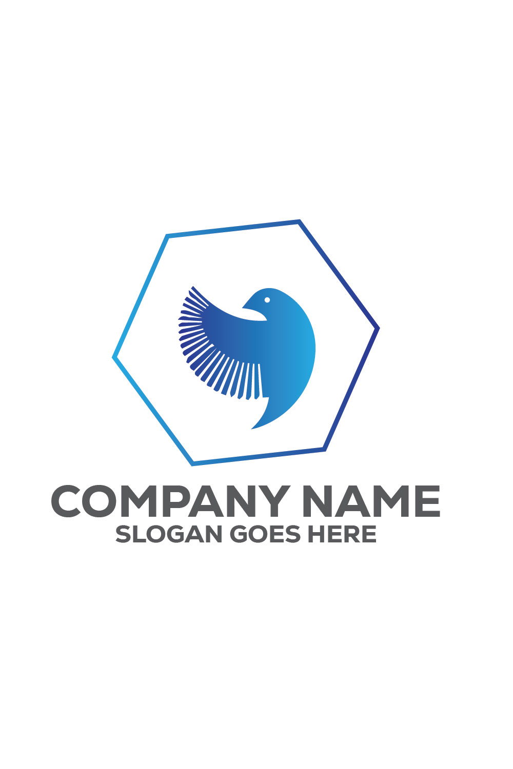 Bird Logo or Icon Design Vector Image Template pinterest preview image.