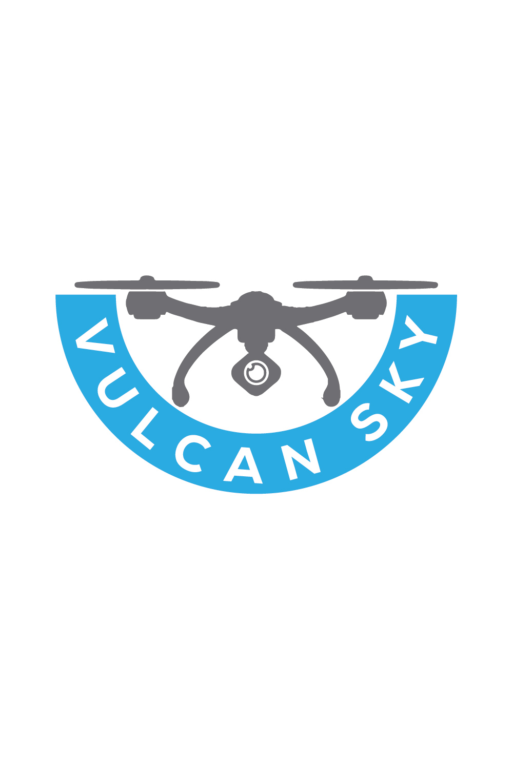 Drone Logo or Icon Design Vector Image Template pinterest preview image.