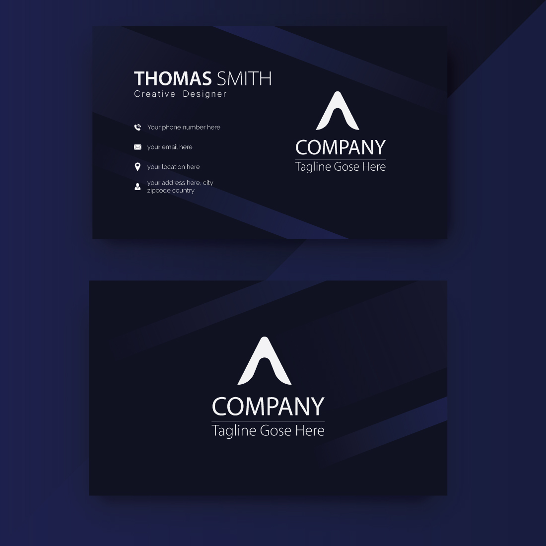 Two-sided Inspiration for a business card preview image.