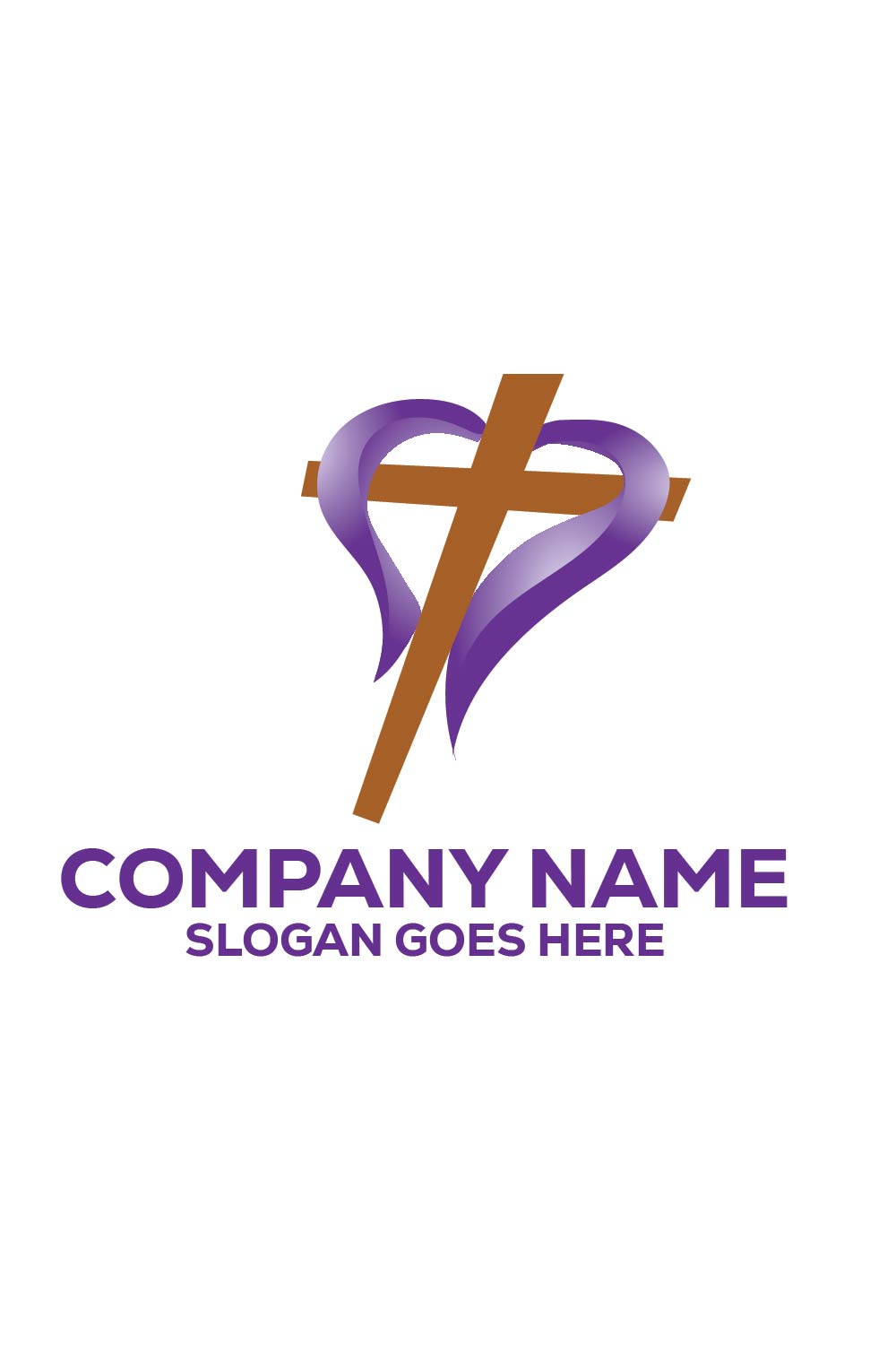 Church Logo or Icon Design Vector Image Template pinterest preview image.