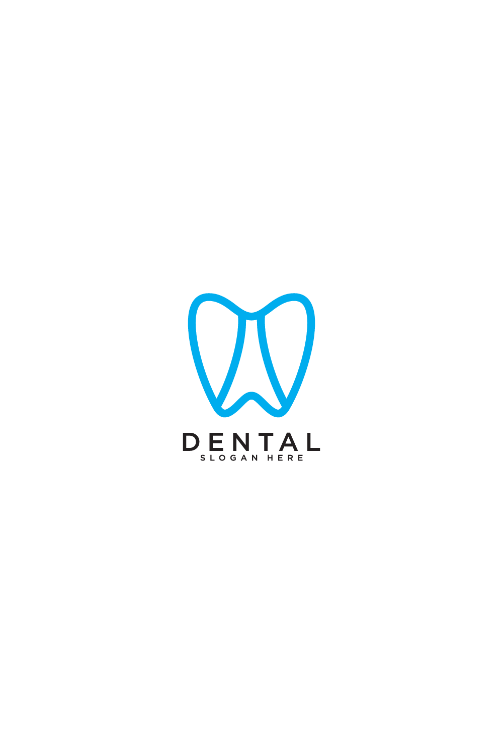 dental care vector line style pinterest preview image.