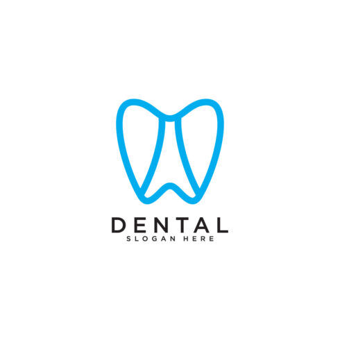 dental care vector line style cover image.