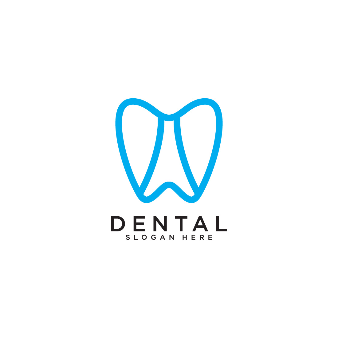 dental care vector line style preview image.