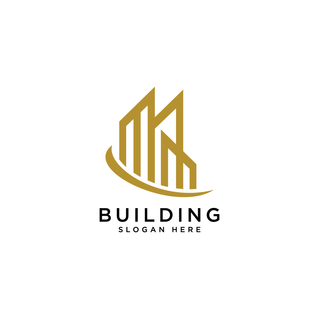 Buildings real estate logo design cover image.