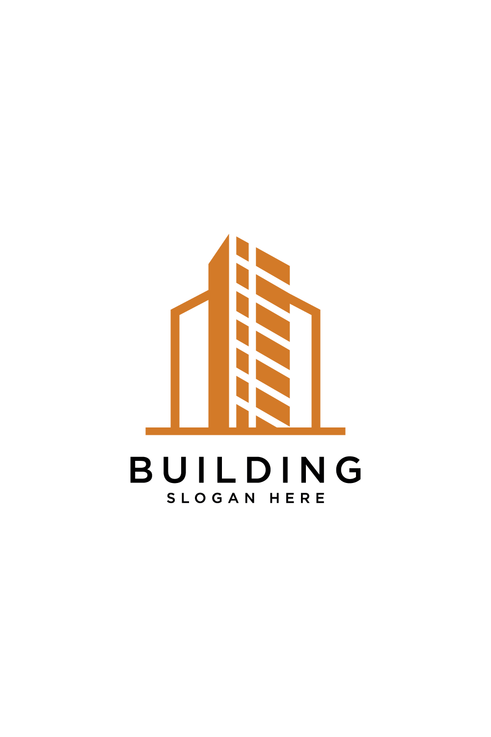 Buildings real estate logo design pinterest preview image.