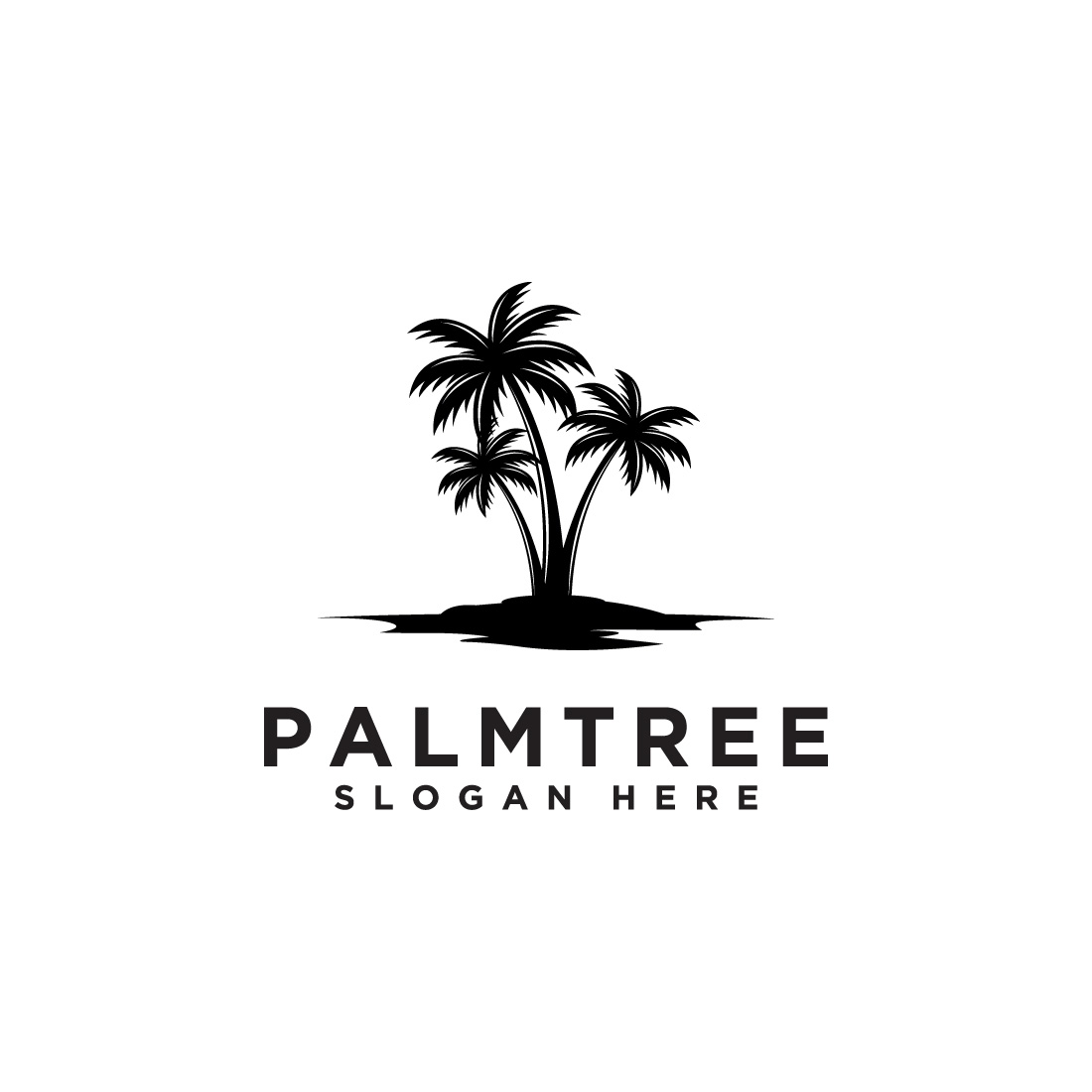 palm tree logo preview image.