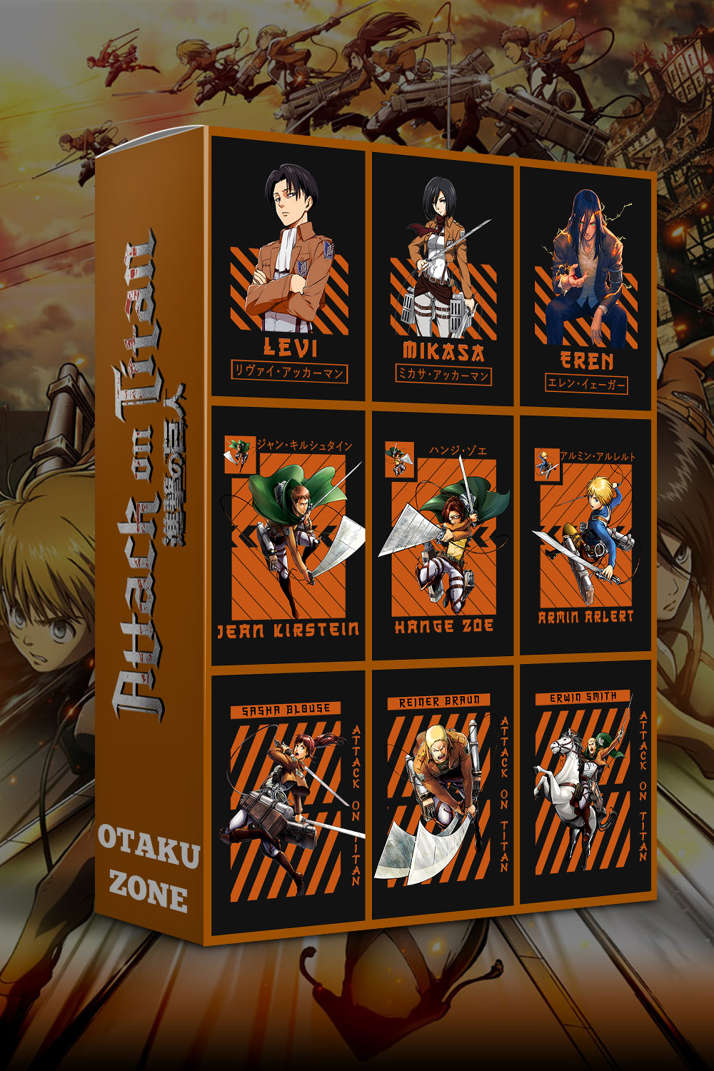 51 Attack on Titan Design Bundle pinterest preview image.