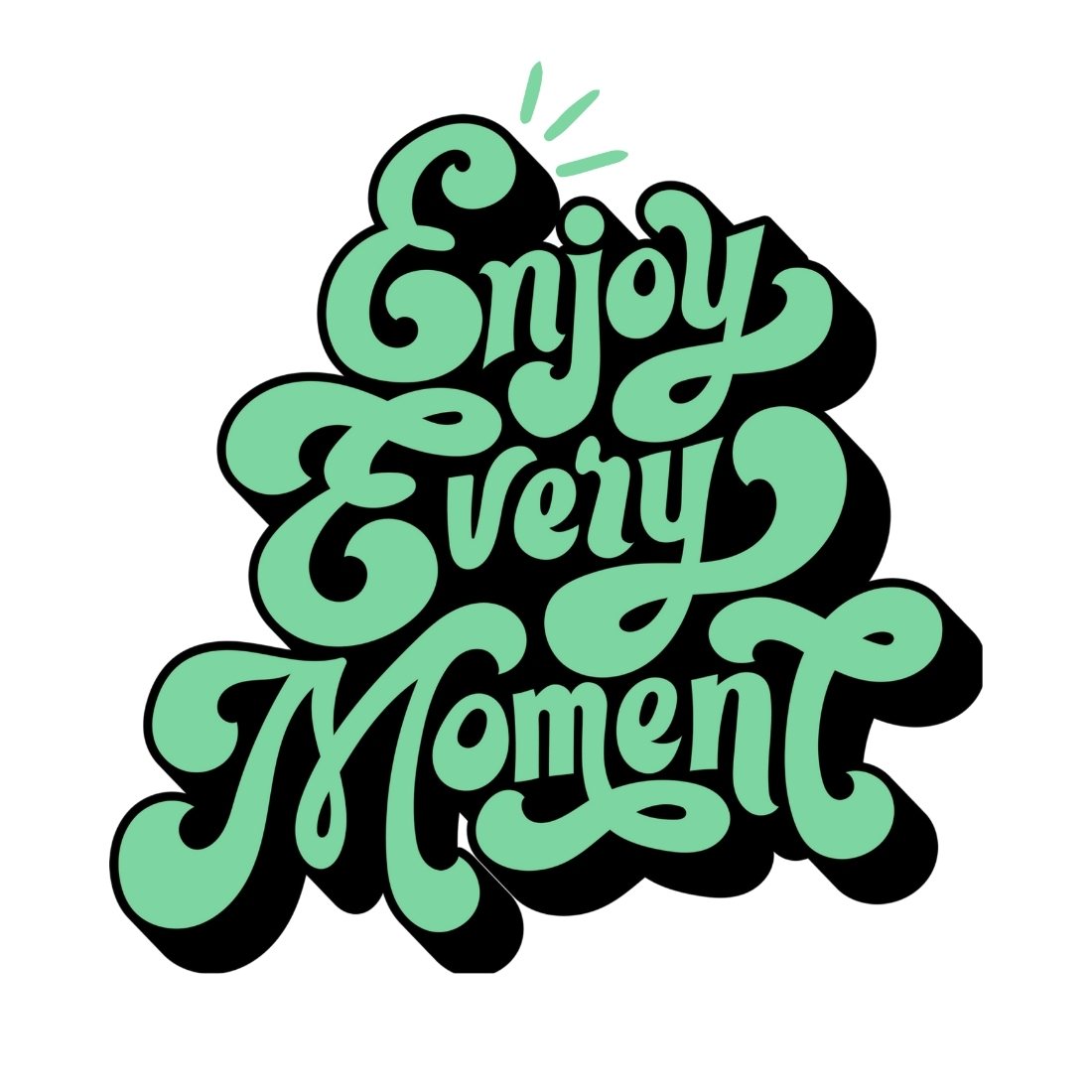 Enjoy Every Moment Design SVG, PNG cover image.