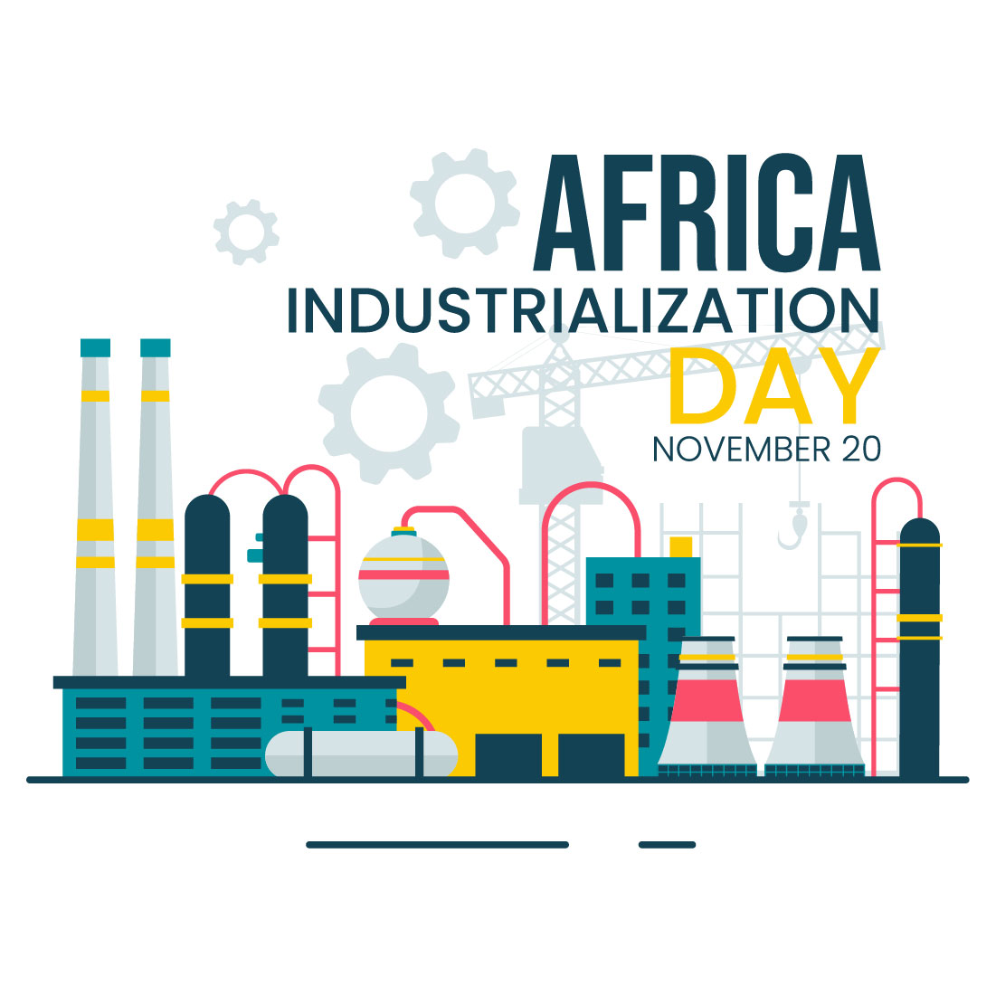 10 African Industrialization Day Illustration preview image.