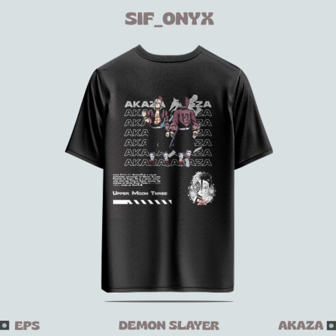 Akaza Demon Slayer T-Shirts for Sale cover image.