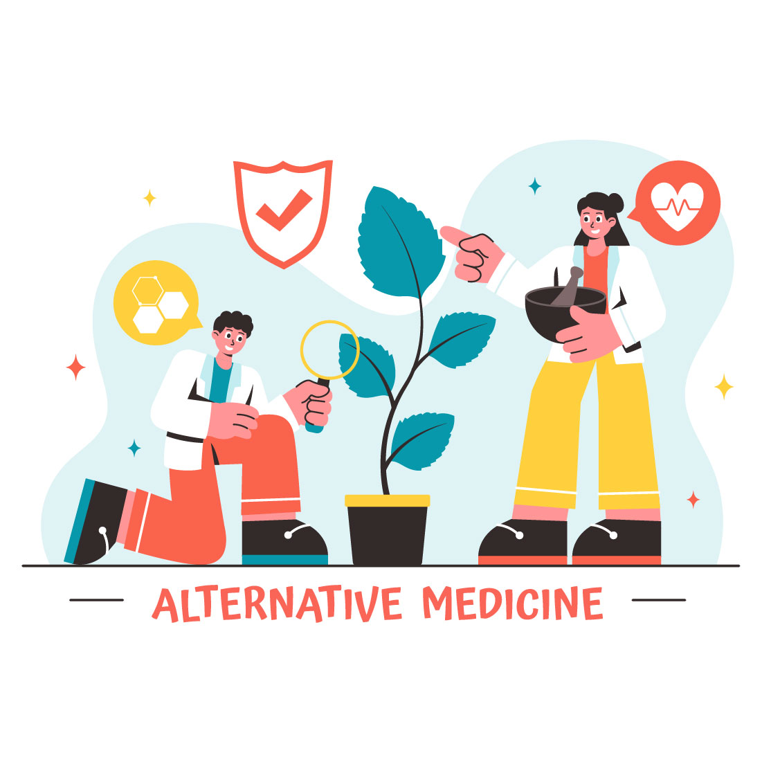 11 Alternative Medicine Illustration preview image.