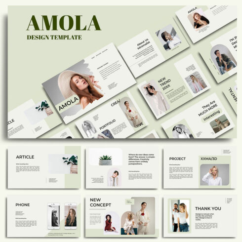 Amola Persentation Template cover image.