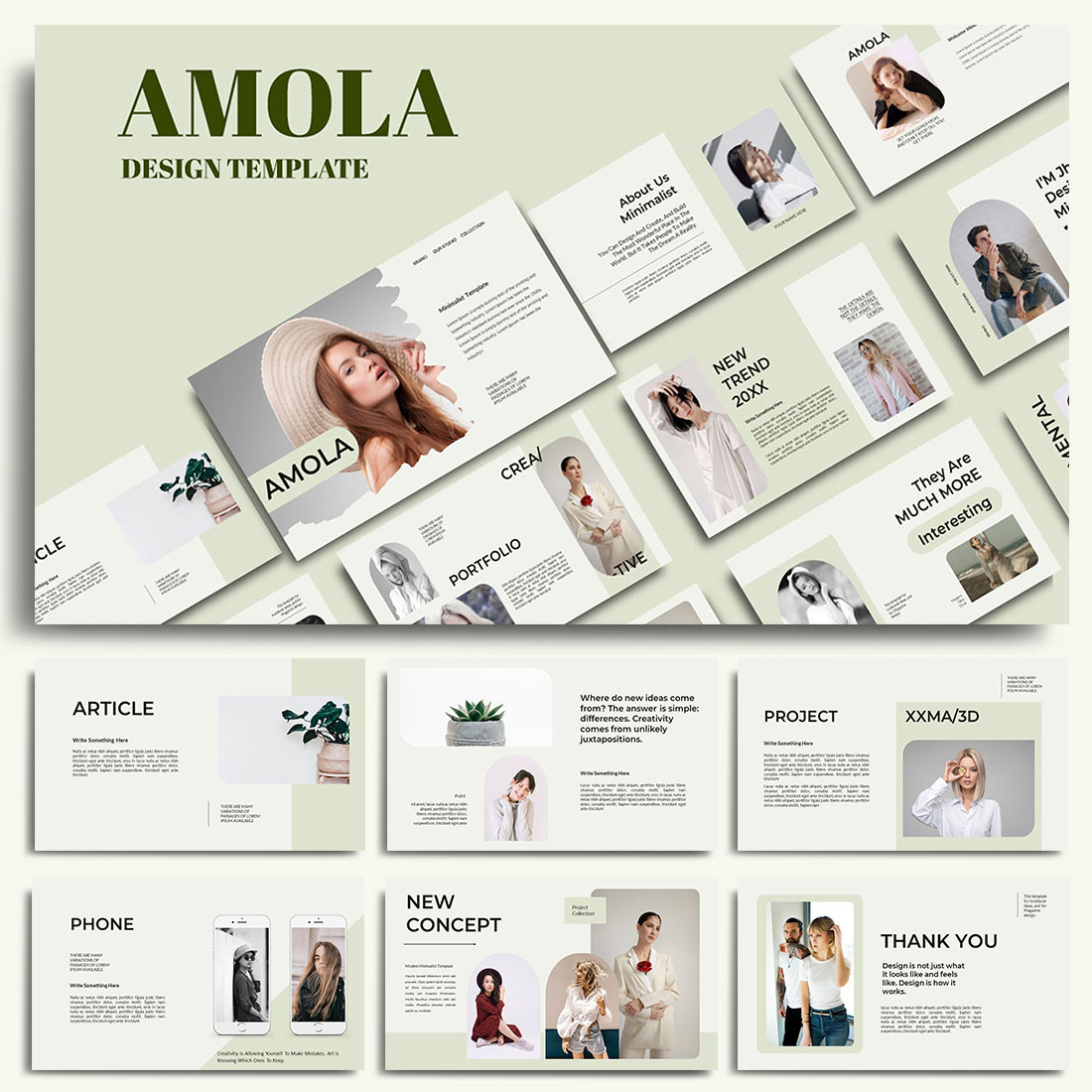 Amola Persentation Template cover image.