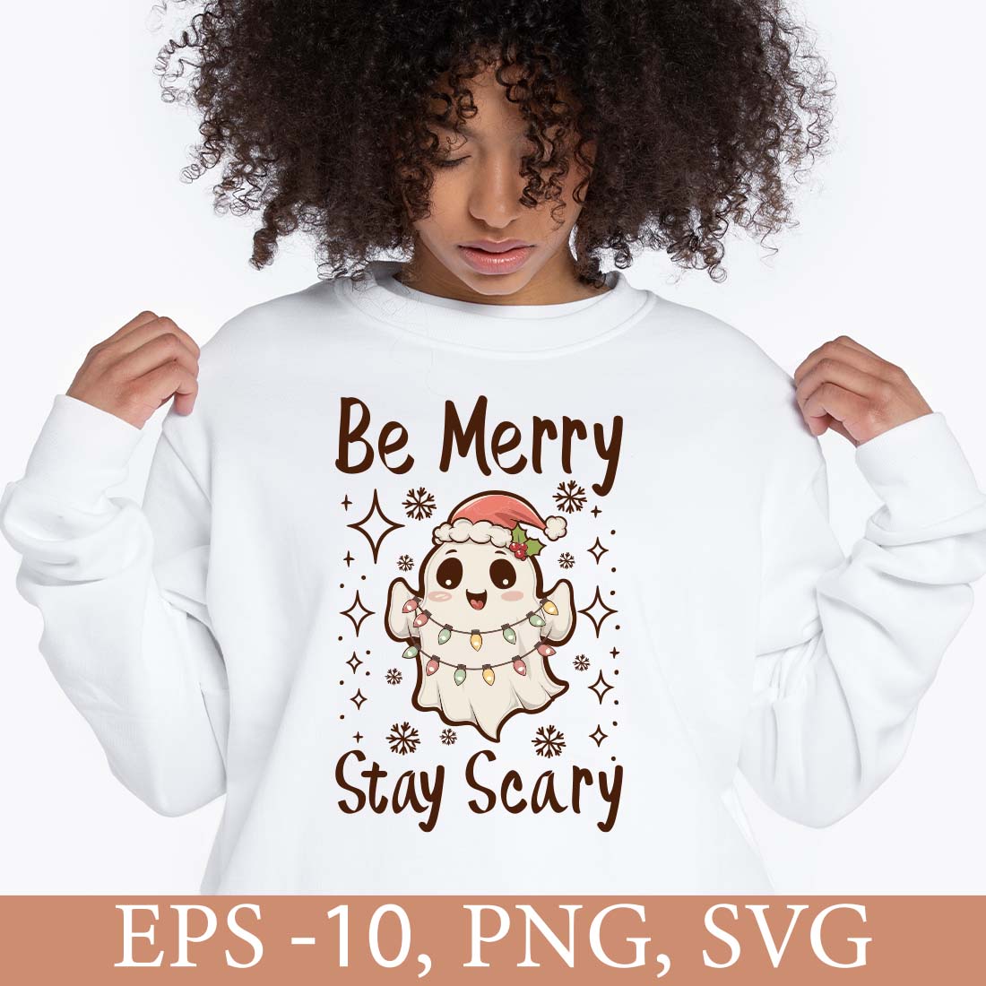 be merry stay scary cute christmas ghost3 425