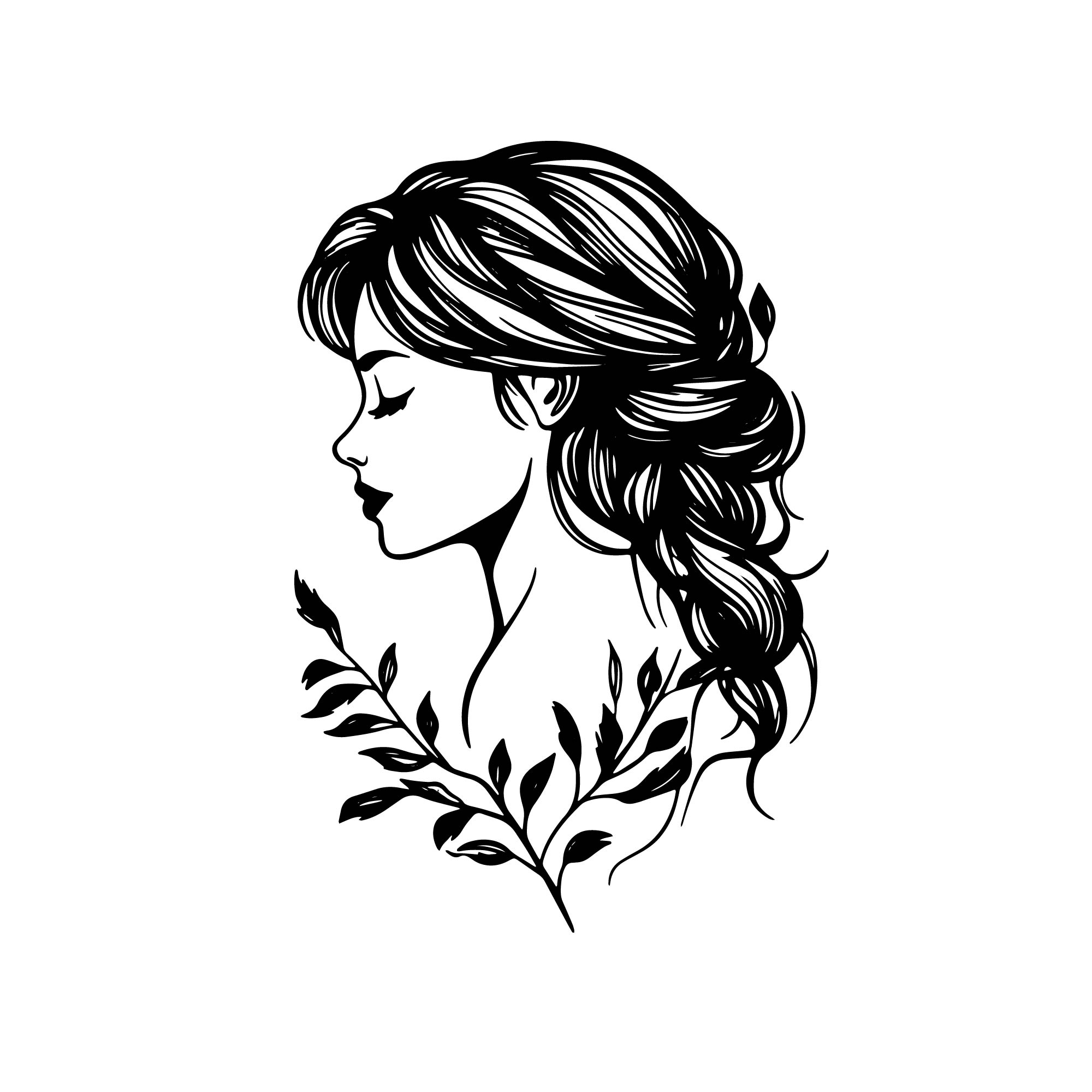 Beauty Parlor logo Illustration preview image.