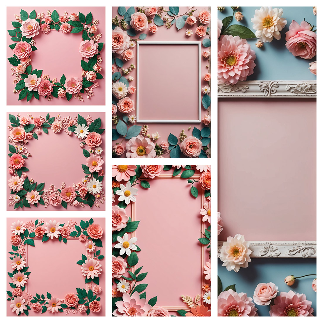 Floral Frame Bundle (15 Photos) preview image.