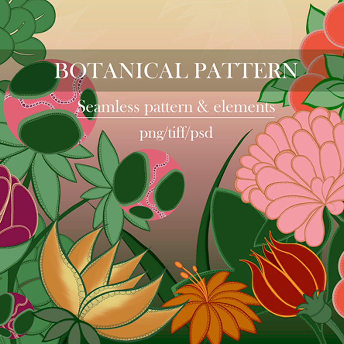 Stylized Plants in Eastern Style cover image.