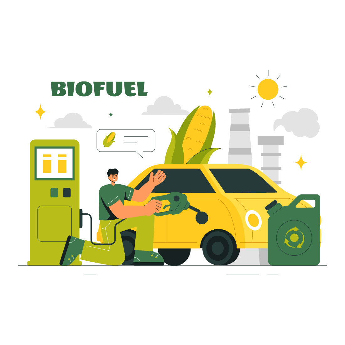 9 Biofuel Life Cycle Illustration cover image.