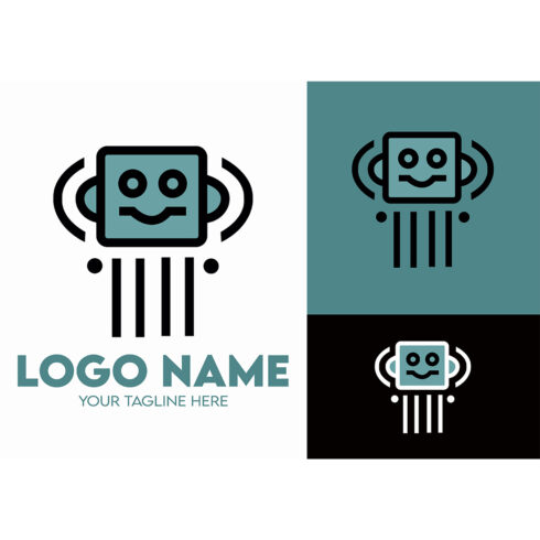 Modern Minimalist Tech Start-up Logo Design for Businesses With AI Chipset Sign, Professional Creative Artificial Intelligence Start-up Luxury Elegant Gradient Monogram Logo Design for Brands Companies cover image.