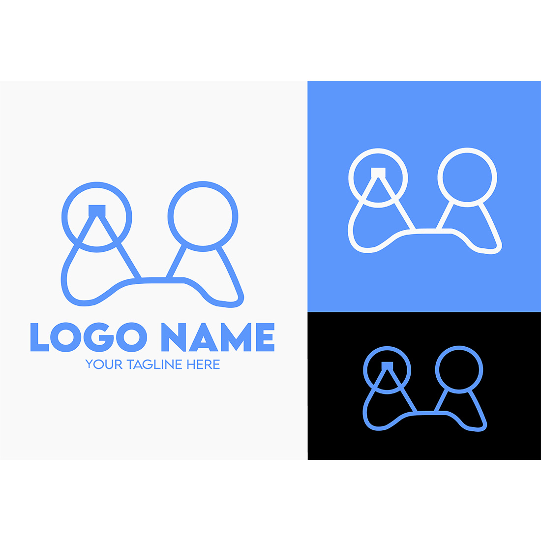 Modern Minimalist Tech Start-up Logo Design for Businesses With AI Chipset Sign, Professional Creative Artificial Intelligence Start-up Luxury Elegant Gradient Monogram Logo Design for Brands Companies cover image.