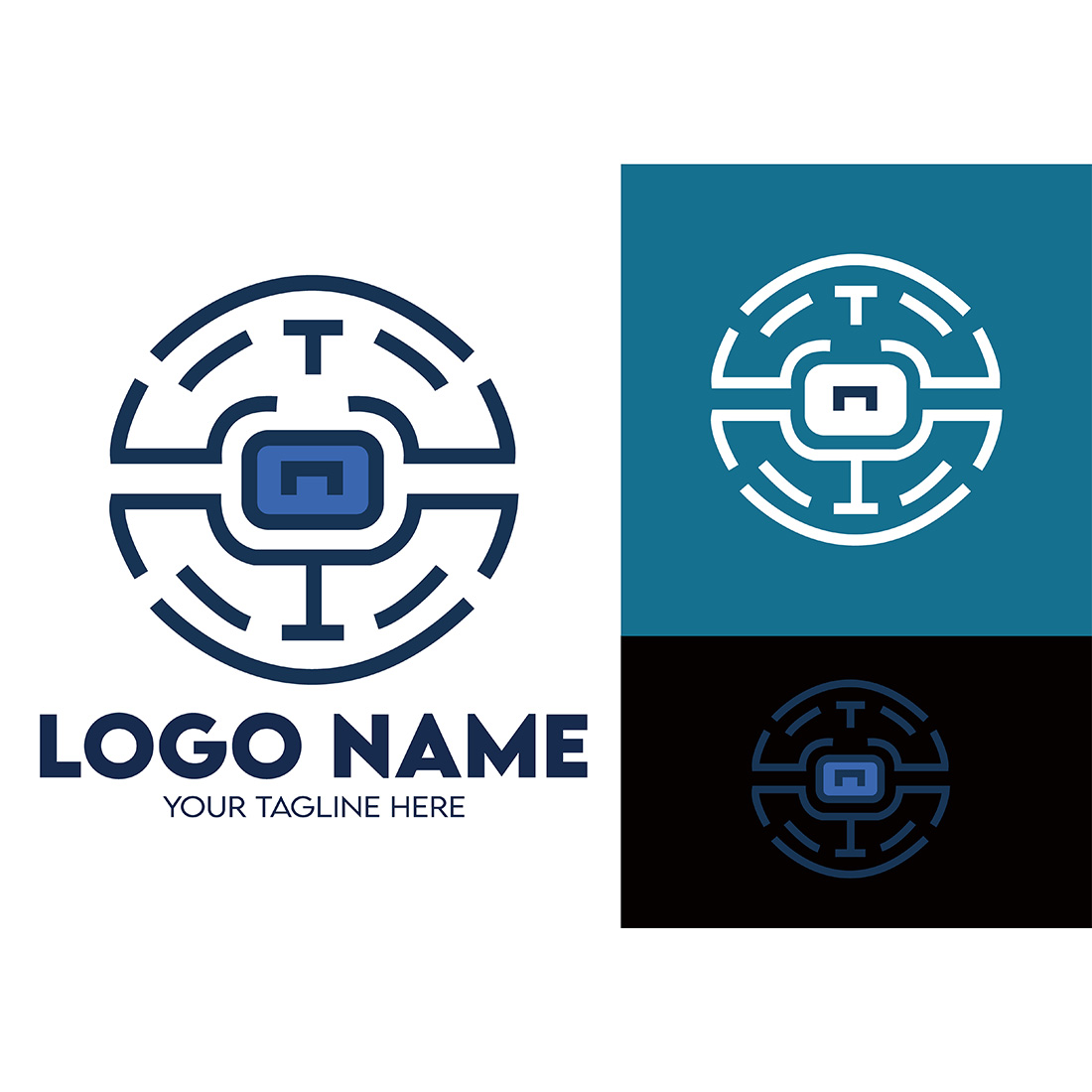 Modern Minimalist Tech Start-up Logo Design for Businesses With AI Chipset Sign, Professional Creative Artificial Intelligence Start-up Luxury Elegant Gradient Monogram Logo Design for Brands Companies cover image.