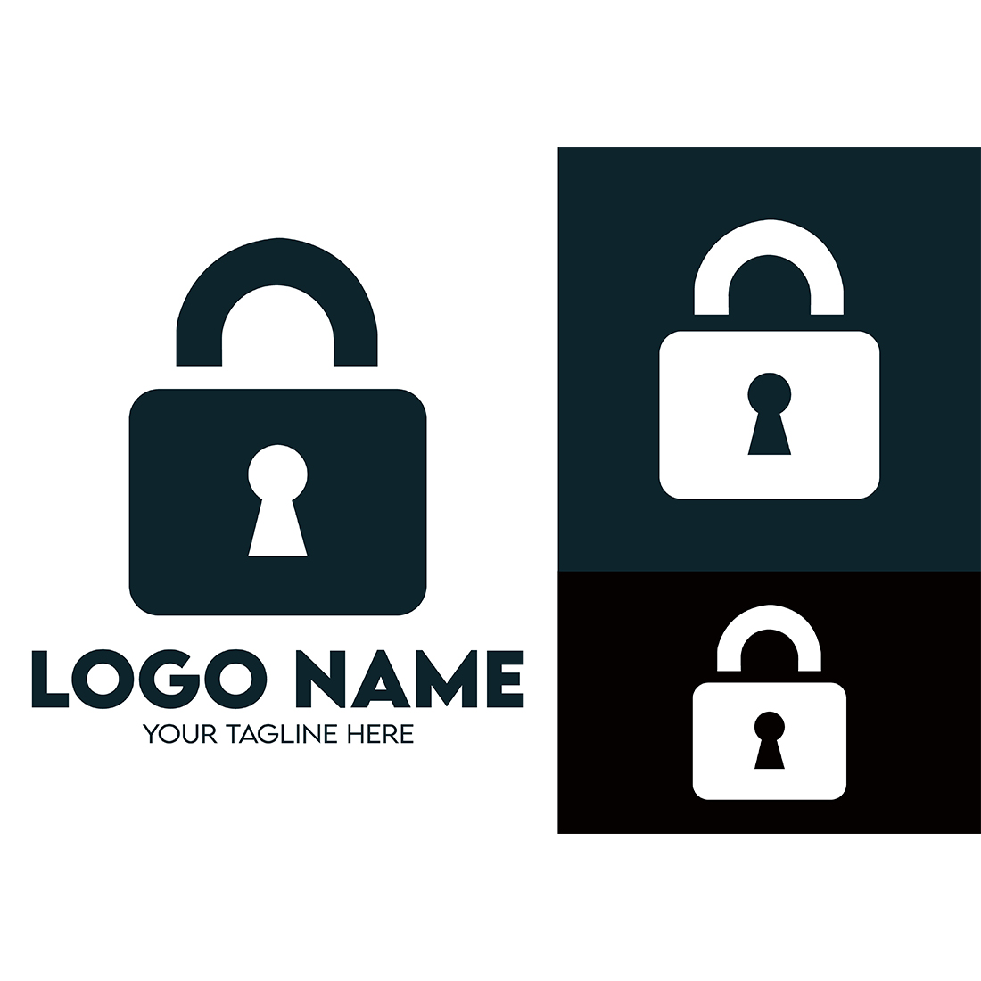 Modern Minimalist Security Company Start-up Logo Design for Businesses With Shield Lock Sign, Professional Creative Monogram For Security Start-up Colorful Gradient Logo Design for Brands Companies preview image.