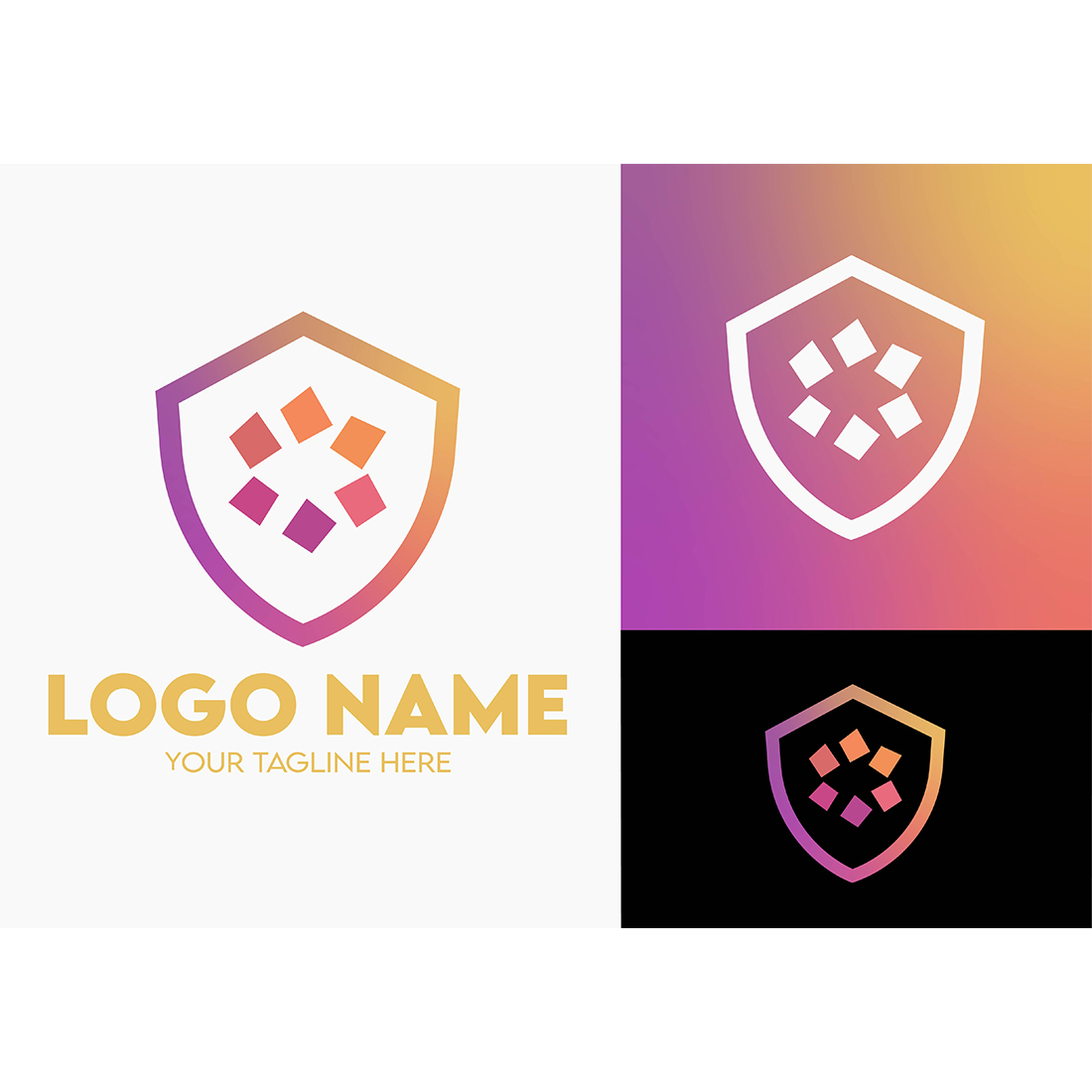 Modern Minimalist Tech Start-up Logo Design for Businesses With AI Chipset Sign, Professional Creative Artificial Intelligence Start-up Luxury Elegant Gradient Monogram Logo Design for Brands Companies cover image.