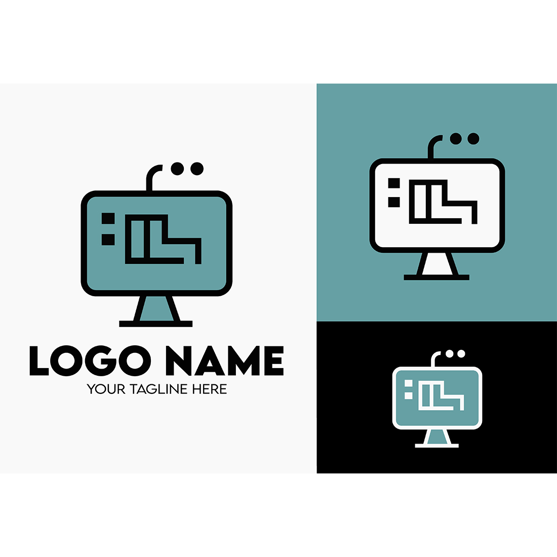 Modern Minimalist Tech Start-up Logo Design for Businesses With AI Chipset Sign, Professional Creative Artificial Intelligence Start-up Luxury Elegant Gradient Monogram Logo Design for Brands Companies cover image.