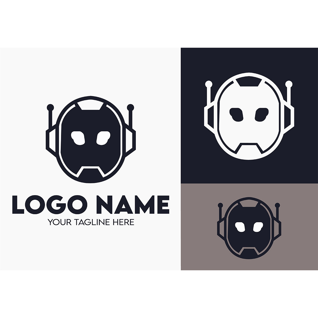 Modern Minimalist Tech Start-up Logo Design for Businesses With AI Chipset Sign, Professional Creative Artificial Intelligence Start-up Luxury Elegant Gradient Monogram Logo Design for Brands Companies cover image.