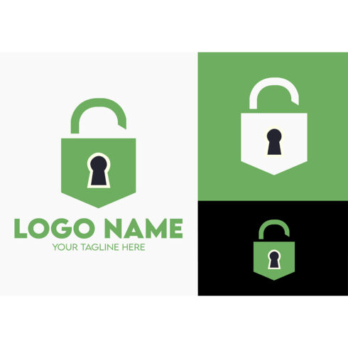 Modern Minimalist Security Company Start-up Logo Design for Businesses With Shield Lock Sign, Professional Creative Monogram For Security Start-up Colorful Gradient Logo Design for Brands Companies cover image.