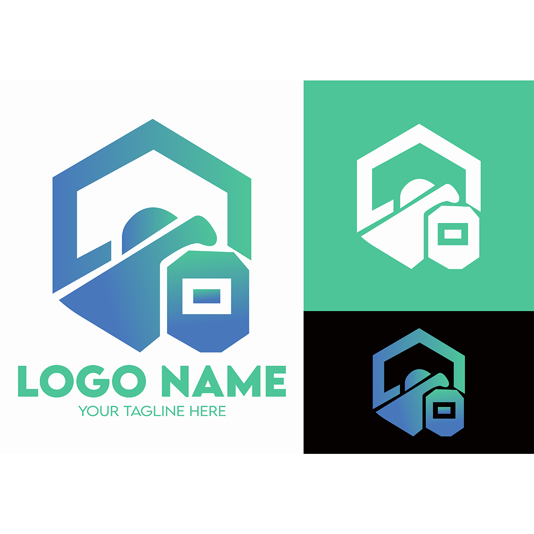 Modern Minimalist Tech Start-up Logo Design for Businesses With AI Chipset Sign, Professional Creative Artificial Intelligence Start-up Luxury Elegant Gradient Monogram Logo Design for Brands Companies cover image.