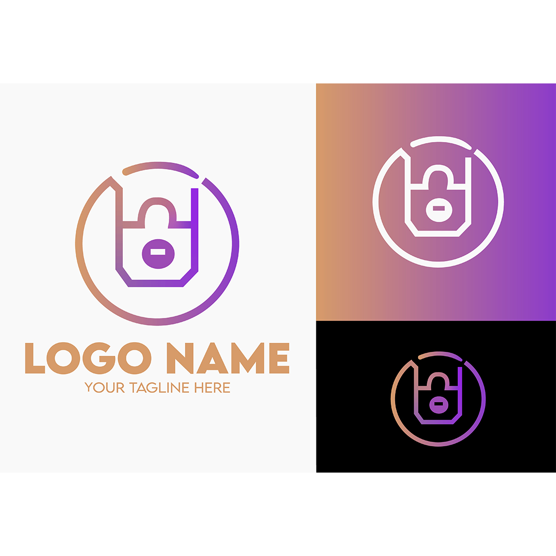 Modern Minimalist Tech Start-up Logo Design for Businesses With AI Chipset Sign, Professional Creative Artificial Intelligence Start-up Luxury Elegant Gradient Monogram Logo Design for Brands Companies cover image.