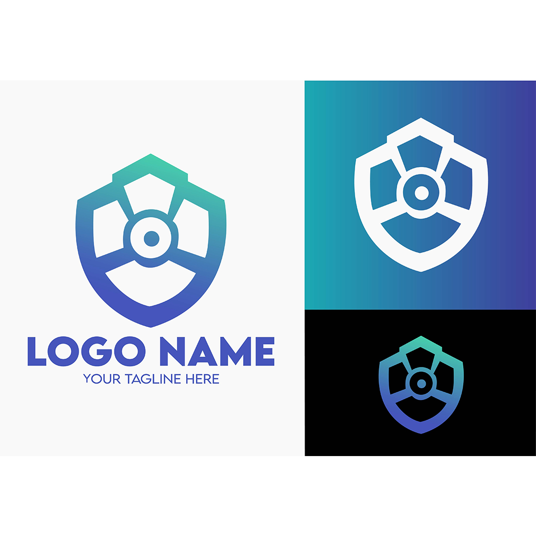 Modern Minimalist Tech Start-up Logo Design for Businesses With AI Chipset Sign, Professional Creative Artificial Intelligence Start-up Luxury Elegant Gradient Monogram Logo Design for Brands Companies cover image.