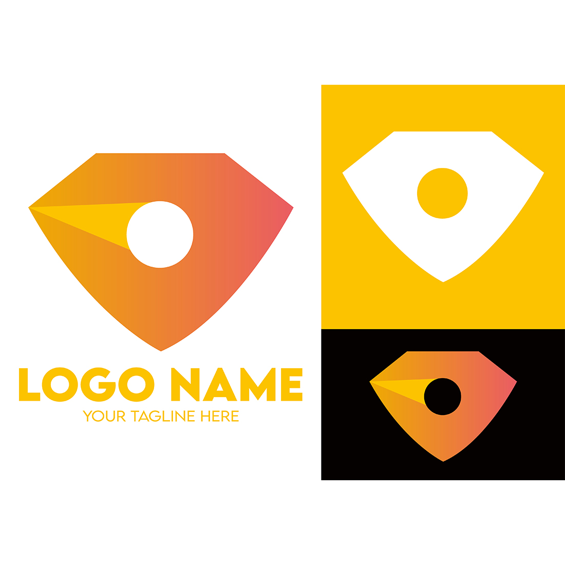 Modern Minimalist Security Company Start-up Logo Design for Businesses With Shield Lock Sign, Professional Creative Monogram For Security Start-up Colorful Gradient Logo Design for Brands Companies cover image.